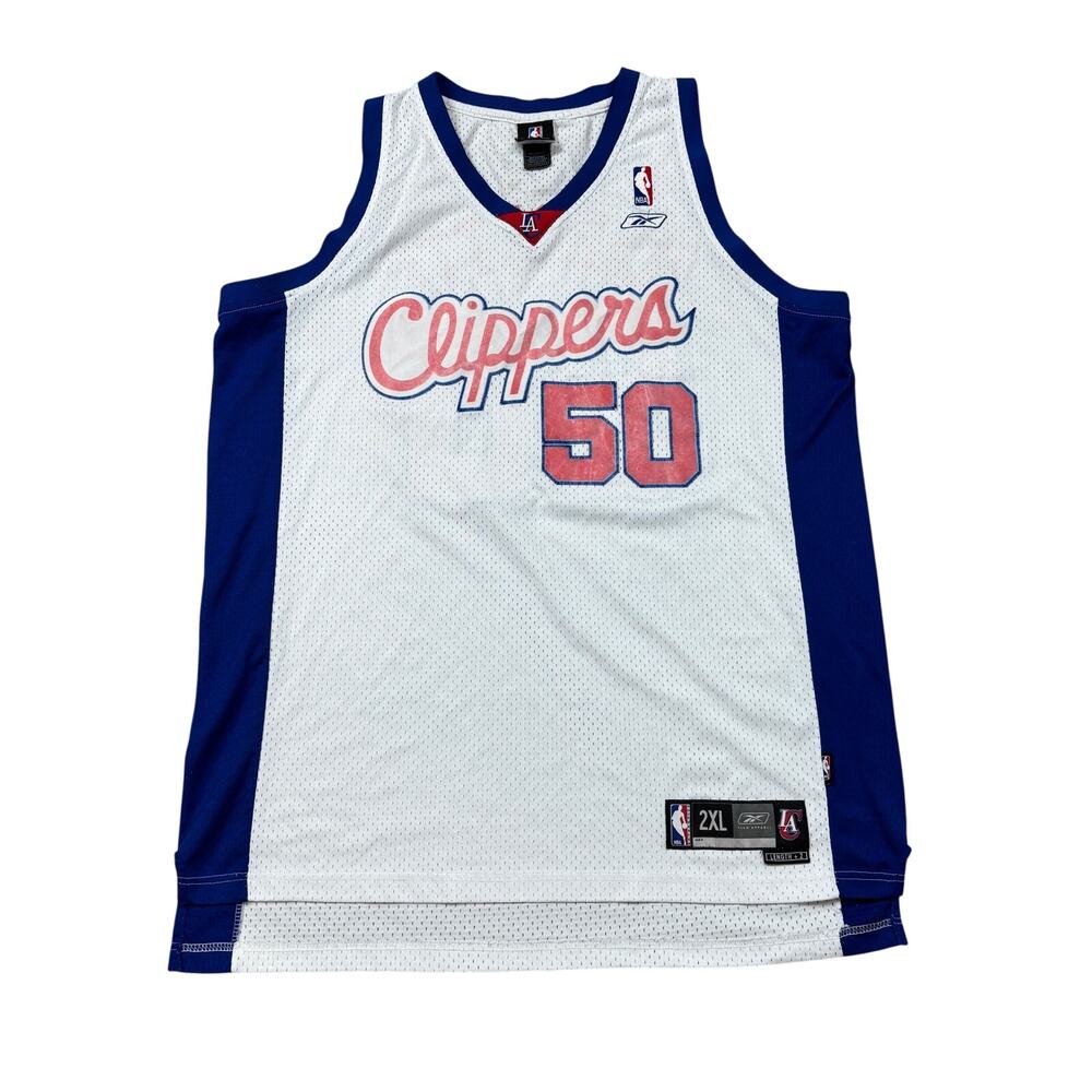 Vintage Reebok NBA LA Clippers Corey Maggette 50 Jersey Men's 2XL